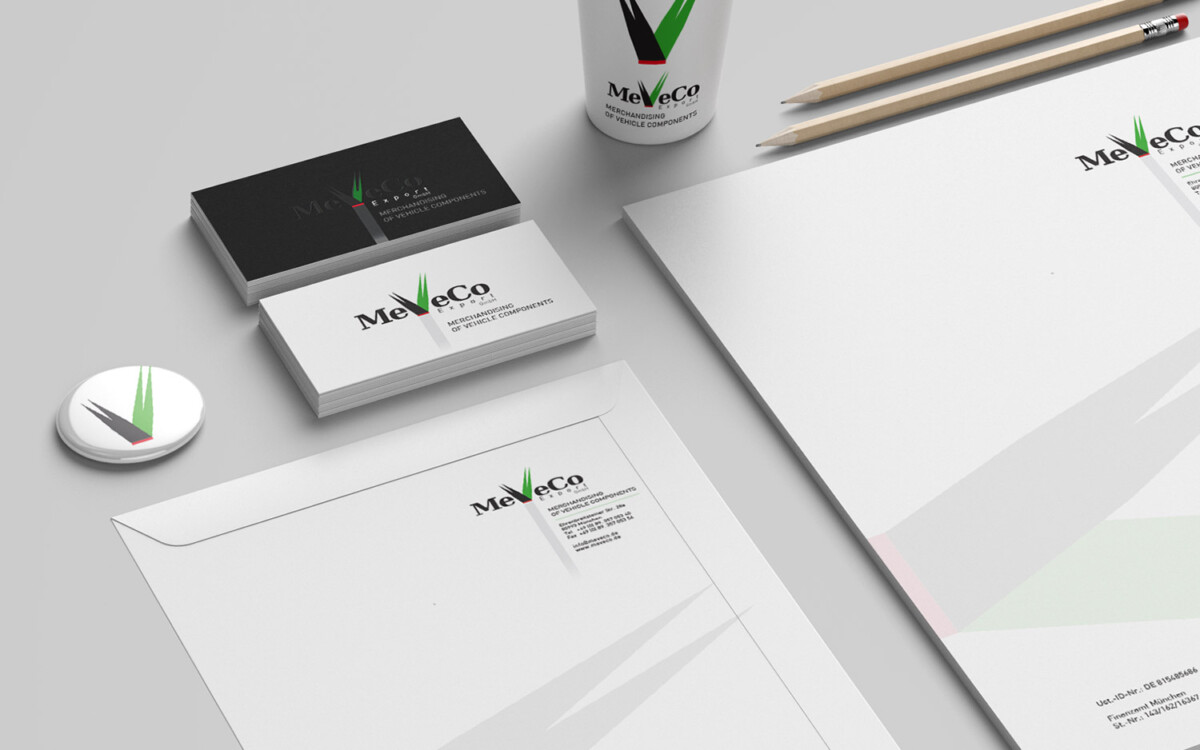 Branding Meveco Corporate design Detail