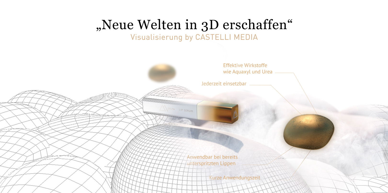 3D visualisierung by castelli media für DoubleDelta Cosmetics