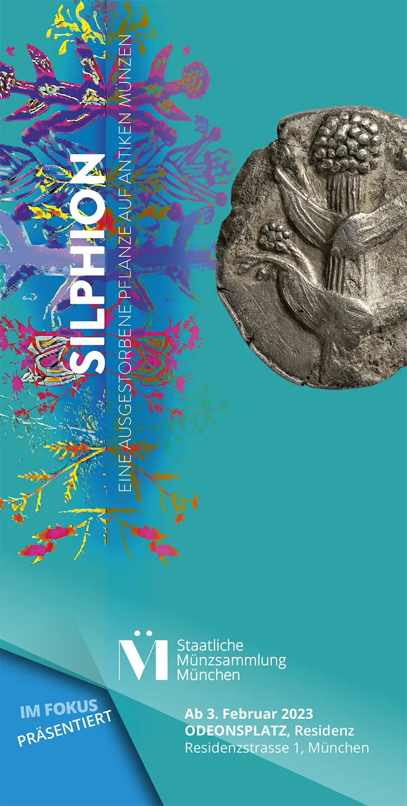 Silphion Plakat und Flyer für die Ausstellung Silphion
