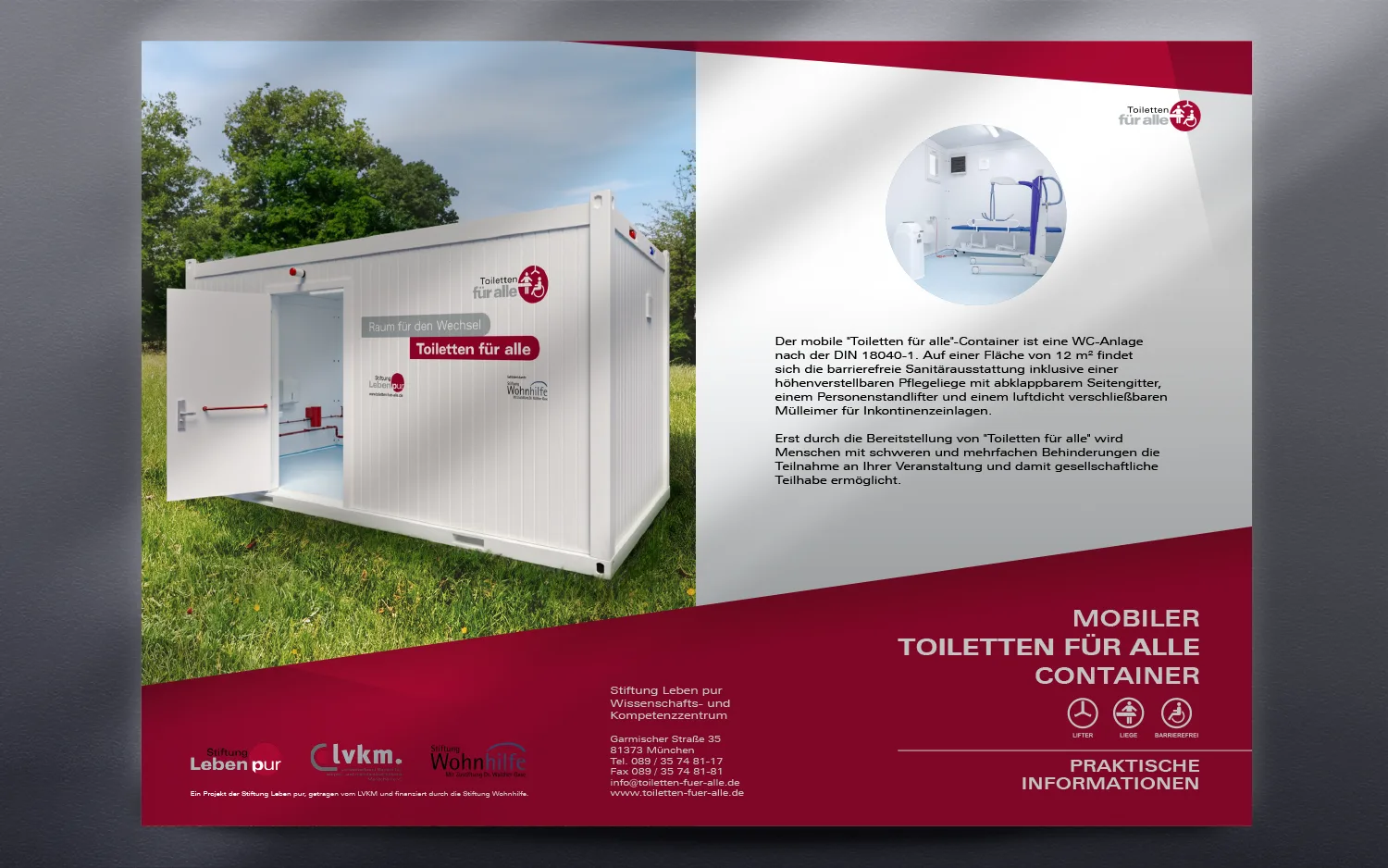 toiletten für alle 3d-visualisierung