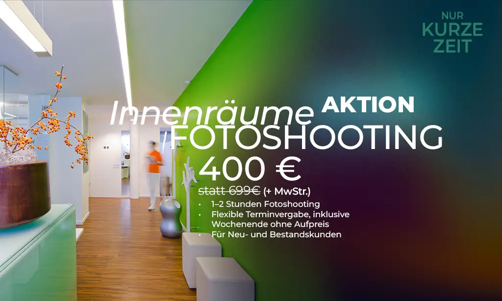 Aktion-Fotoshooting: Innenraum und Architektur Büro Fotografie